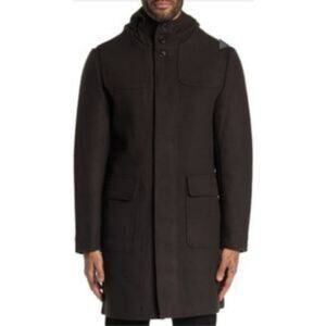 Slate and Stone Wool Blend Duffle Coat Size XXL‎